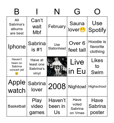 Sarpenter10 Bingo Card