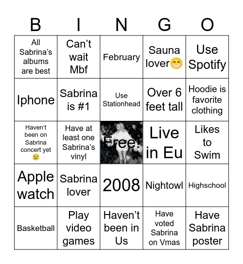 Sarpenter10 Bingo Card
