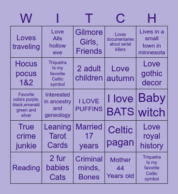 Penpal/ friend finder Bingo Card