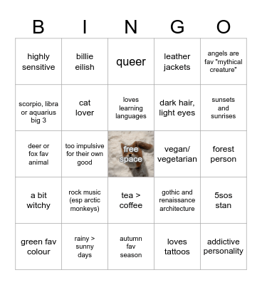 SATURN'S BINGO Card