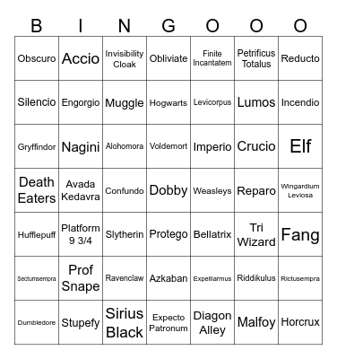 Fun Friday Bingo Card