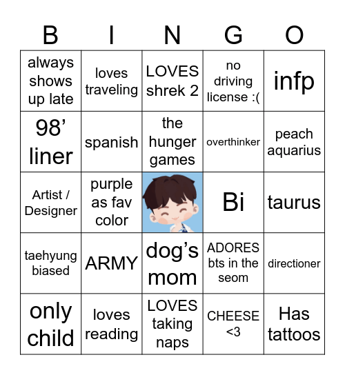 Gloria’s Bingo Card