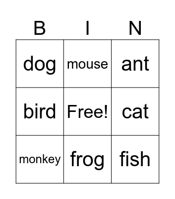 Day 1 Bingo Card