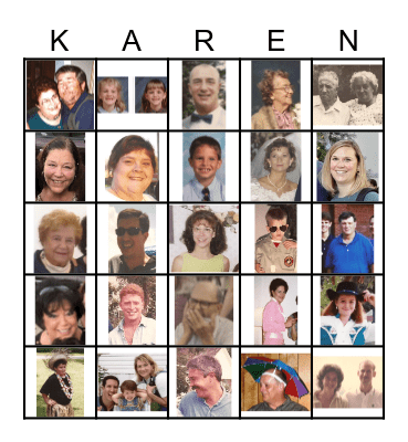 Karen's Birthday Bingo! Bingo Card