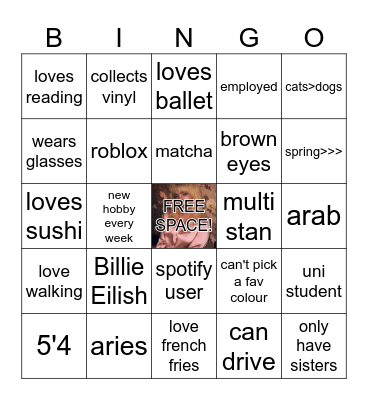 @Go1dwing Bingo Card