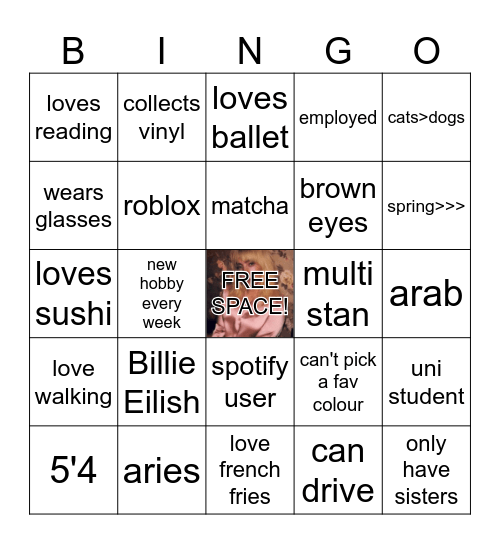 @Go1dwing Bingo Card
