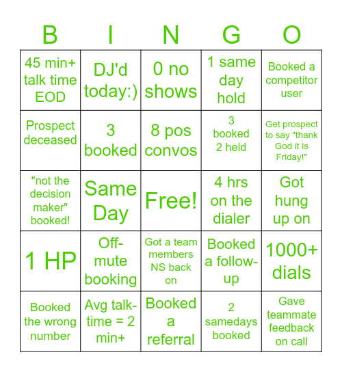 Kicking SaaS Bingo Card