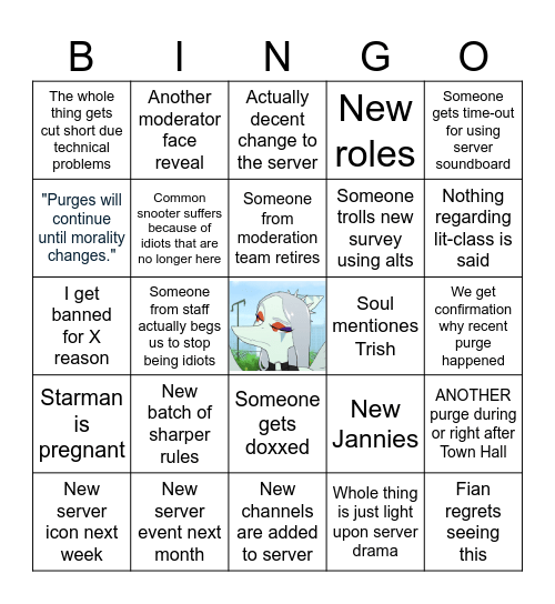 Town Hall Bingo - Because Free Speech Bingo Card