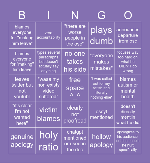 apoy google doc bingo Card