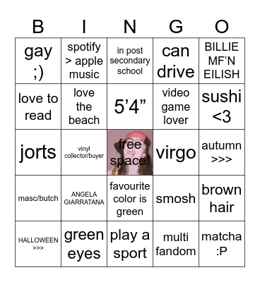 holly bingo Card