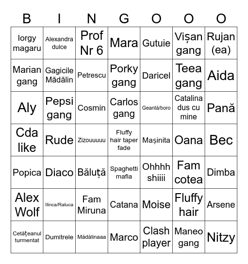 Bâlci CDA 2025 Bingo Card