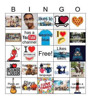 Get To Know You BINGO Card