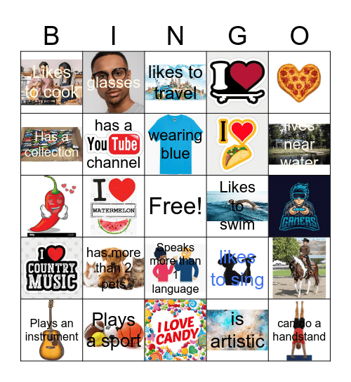 Get To Know You BINGO Card