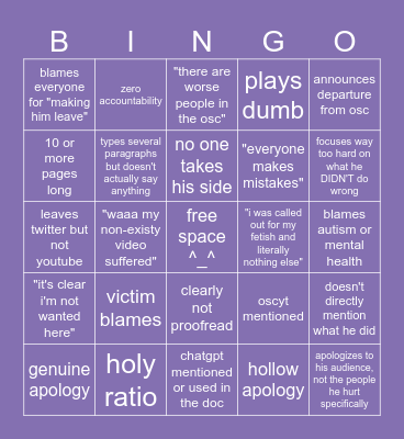 apoy google doc bingo Card
