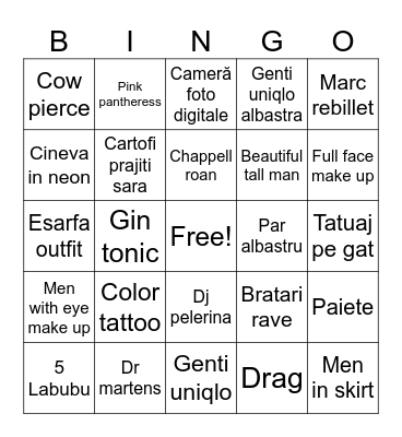 Summer well Bingo Card