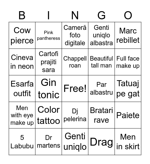 Summer well Bingo Card