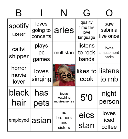@lietogirlsfwd Bingo Card