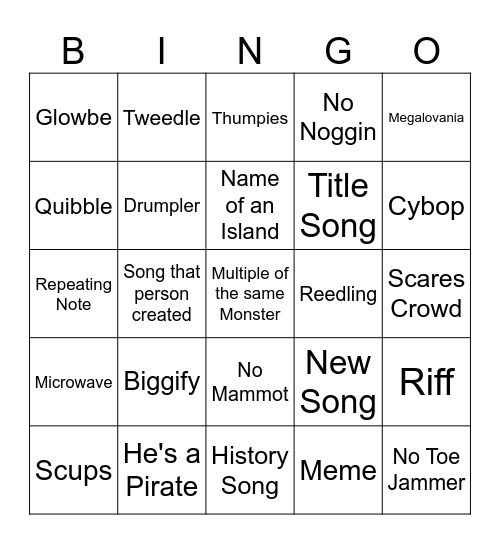 MSM COMPOSER Bingo Card