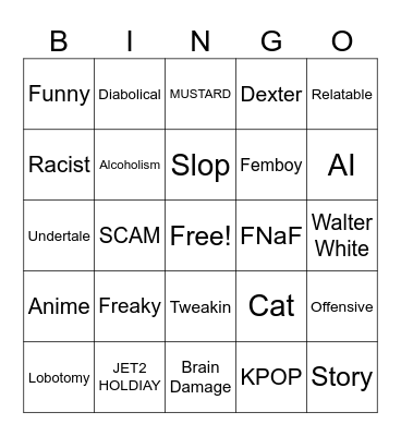 IG REELS BINGO Card