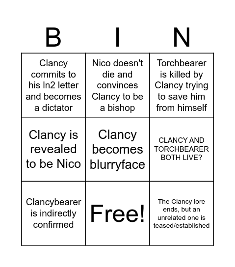 Breach lore bingo Card