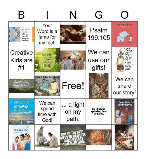Blast Off Bingo Card