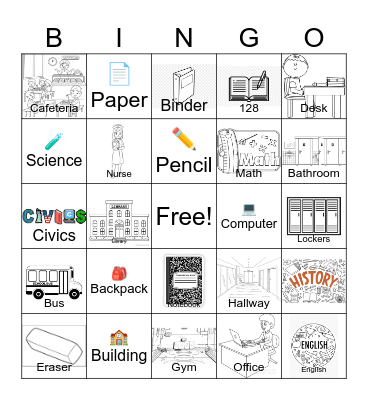 Shirley C. Heim Middle school Bingo Card