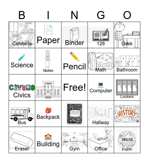 Shirley C. Heim Middle school Bingo Card