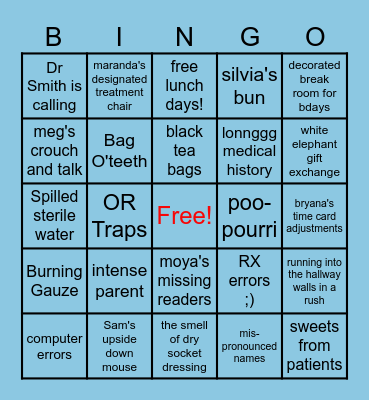 OMS BINGO Card
