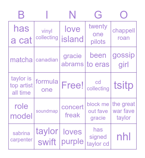 evermorevault bingo! Bingo Card