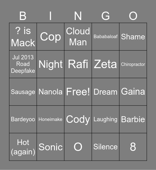 Brian Monett Starts On-Screen in Scene: 64 Bingo Card