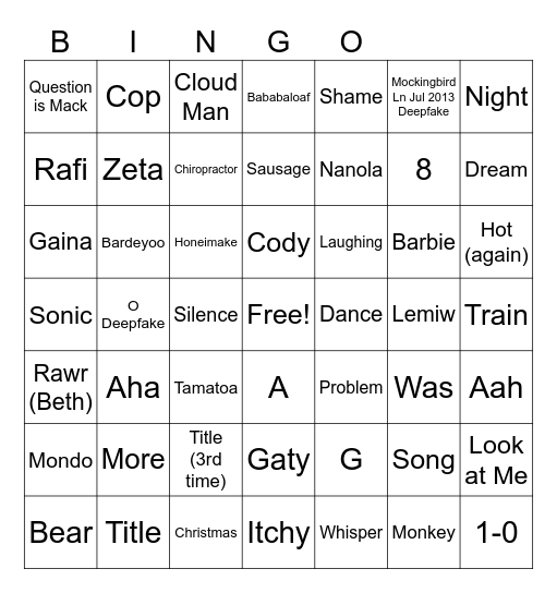 Bambam Brian Monett Starts On-Screen in Scene: Bingo Card