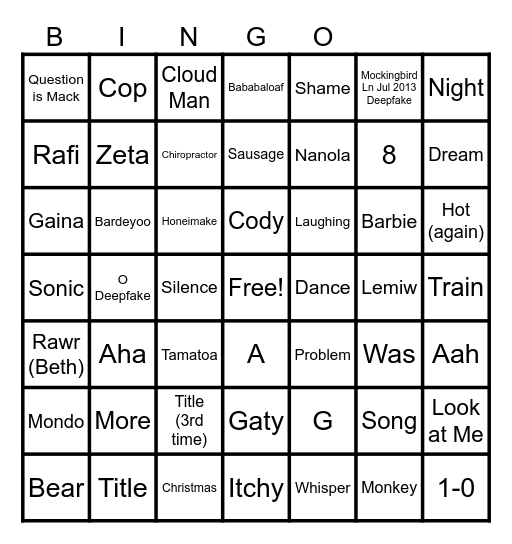 Bambam Brian Monett Starts On-Screen in Scene: Bingo Card