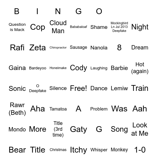 Bambam Brian Monett Starts On-Screen in Scene: Bingo Card