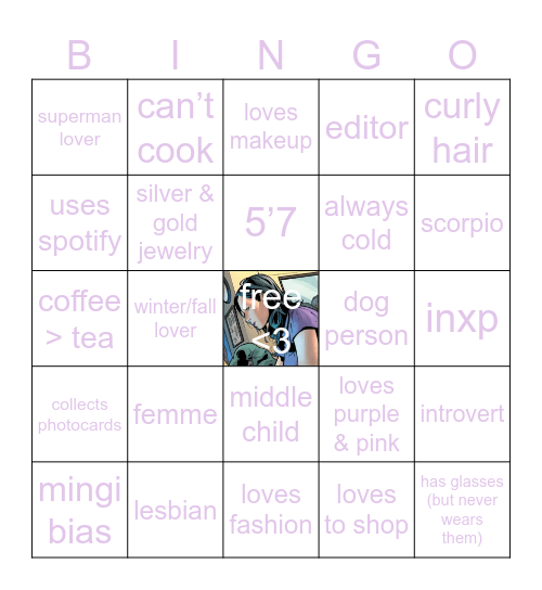 femmence’s Bingo Card