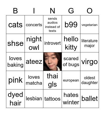 cee’s bingo Card
