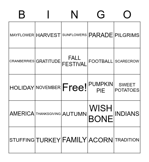 Bingo Card