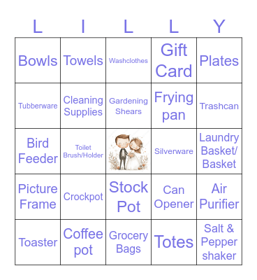 Wedding Bingo Card
