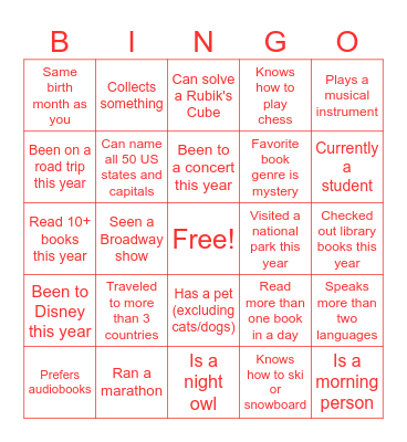 Customer Success Superstar Bingo Card