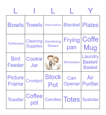 Wedding Bingo Card