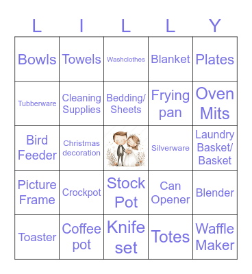 Wedding Bingo Card