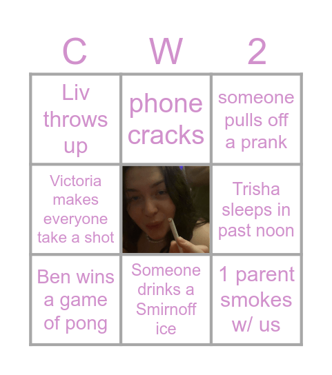 Cam’s Card Bingo Card