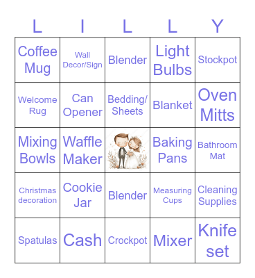 Wedding Bingo Card