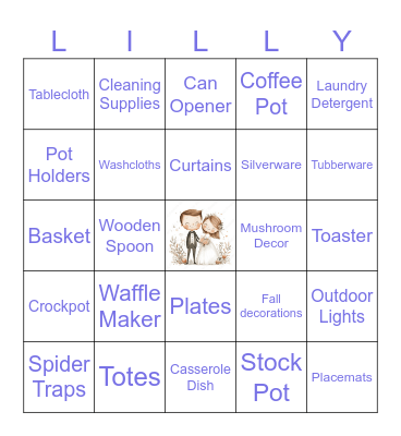 Wedding Bingo Card