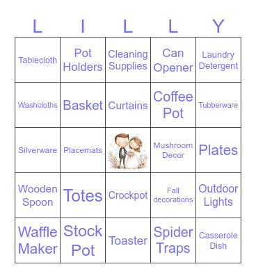 Wedding Bingo Card