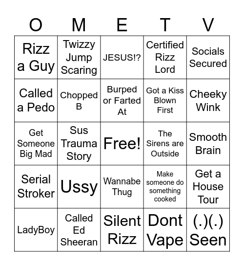 OME TV BINGO Card