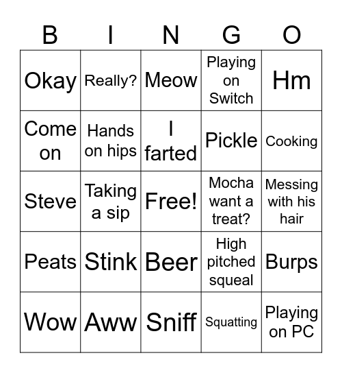 Matt Bingo Card