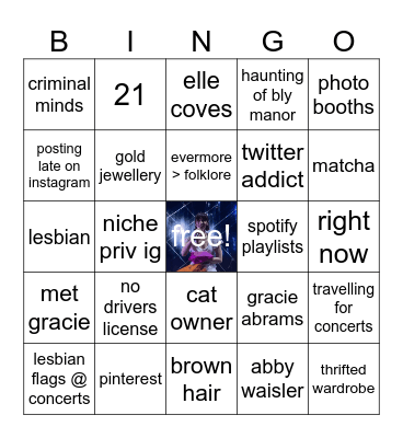 LESBIANS4GRACIE Bingo Card