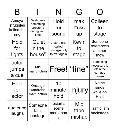 MIDSUMMER Bingo Card