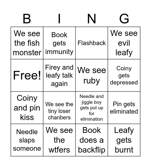 Untitled B Bingo Card