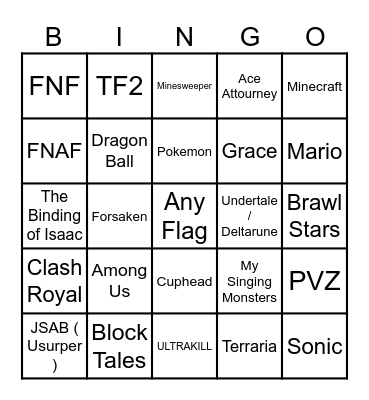 WPLACE BINGO Card